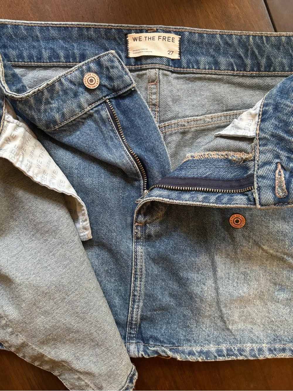 FREE PEOPLE Wynne Womens Denim Skirt, SZ 27, NWOT